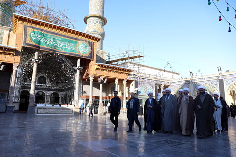 تصاویر/استقبال و زیارت آیت الله اعرافی از حرم مطهر شاه عبدالعظیم حسنی