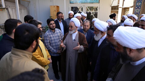 تصاویر/استقبال و زیارت آیت الله اعرافی از حرم مطهر شاه عبدالعظیم حسنی