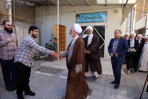 تصاویر/استقبال و زیارت آیت الله اعرافی از حرم مطهر شاه عبدالعظیم حسنی