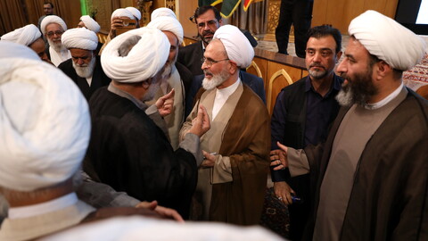 تصاویر/ نشست اساتید و معاونین واحدهای آموزشی حوزه علمیه تهران با آیت الله اعرافی