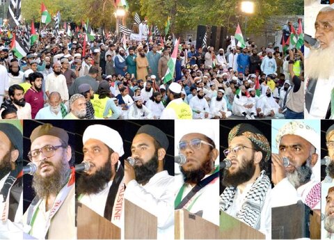 پاکستانی عوام فلسطینیوں کے شانہ بشانہ، ملتان میں ریلی اور مظاہرہ