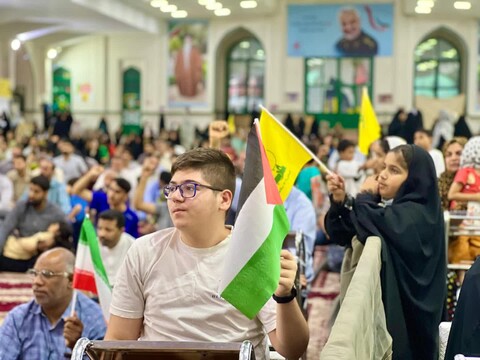 تصاویر/ استغاثه مردم بندرعباس به امام زمان(عج)؛ اجتماع حمایت از غزه