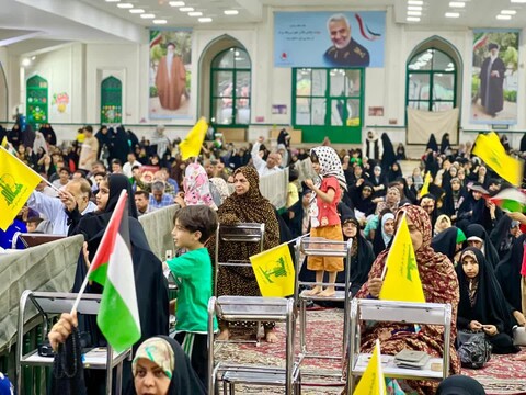 تصاویر/ استغاثه مردم بندرعباس به امام زمان(عج)؛ اجتماع حمایت از غزه