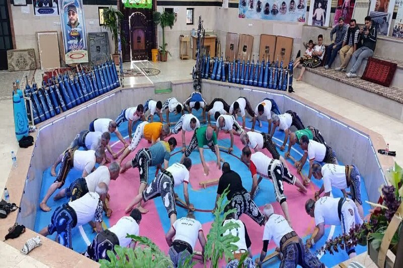 مراسم گرامیداشت فرهنگ پهلوانی و ورزش زورخانهای در کرمانشاه برگزار شد+ تصاویر