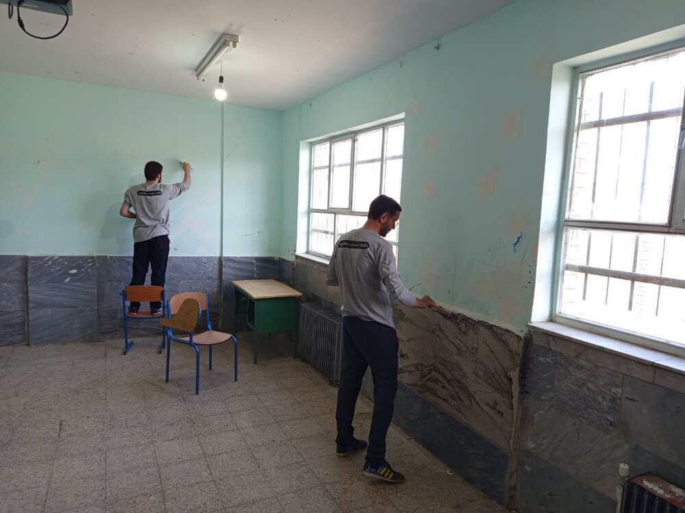 برگزاری اردوی جهادی شهید تمام‌زاده در روستای ایپک البرز