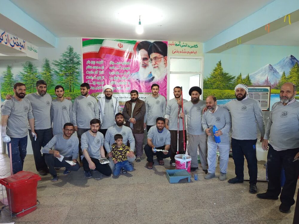 تصاویر| برگزاری اردوی جهادی طلاب البرزی در روستای ایپک