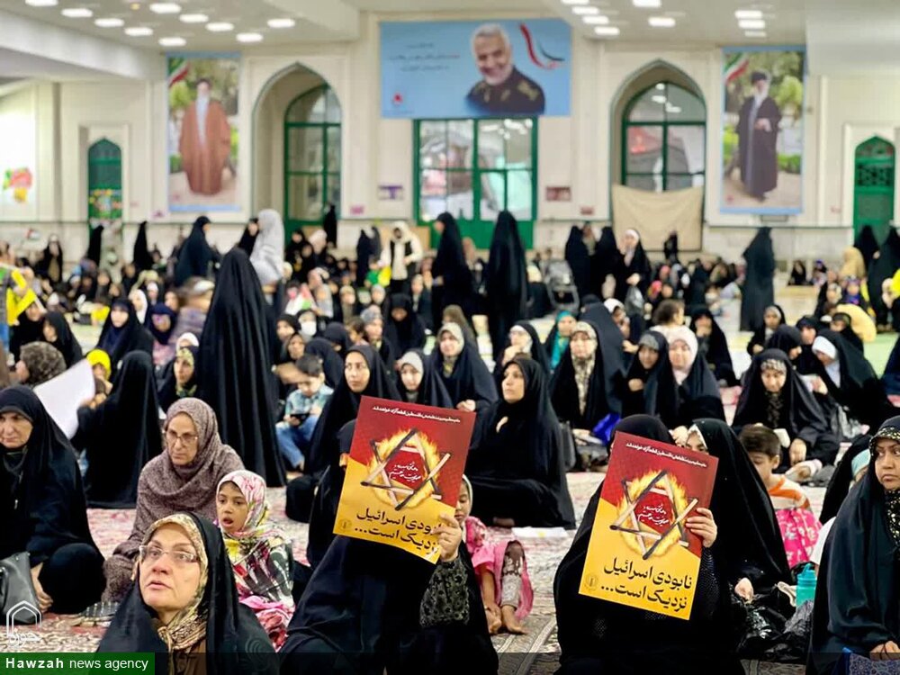 تصاویر/ استغاثه مردم بندرعباس به امام زمان(عج) در اجتماع حمایت از غزه