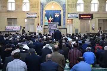 تصاویر/ آیین عبادی سیاسی نماز جمعه خوی