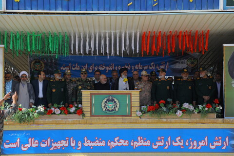 مراسم گرامیداشت روز ارتش در اهواز