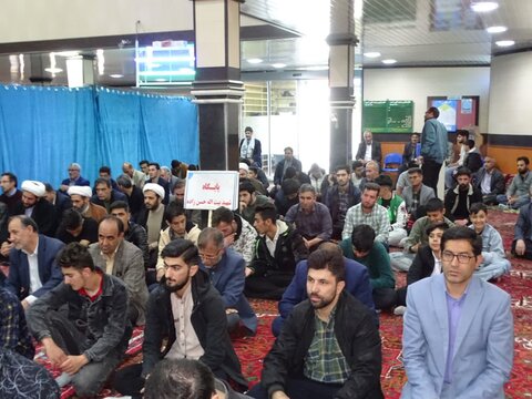 تصاویر/ آیین عبادی سیاسی نماز جمعه چهاربرج