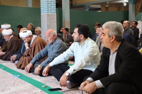 تصاویر/ آیین عبادی سیاسی نماز جمعه نوشین شهر