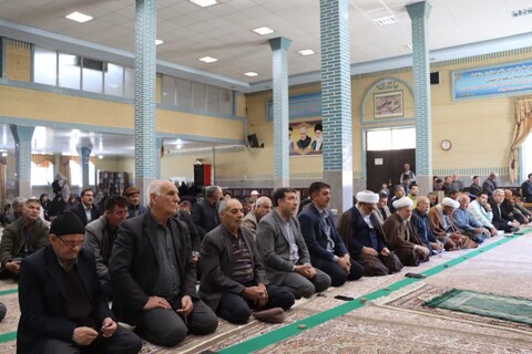 تصاویر/ آیین عبادی سیاسی نماز جمعه نوشین شهر