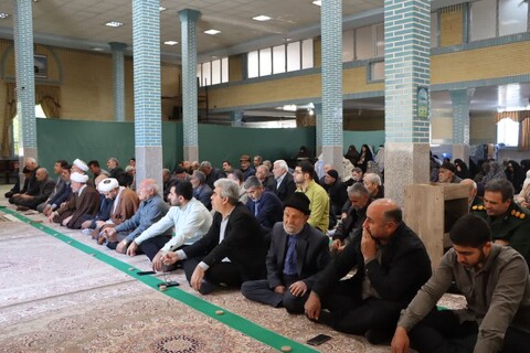 تصاویر/ آیین عبادی سیاسی نماز جمعه نوشین شهر
