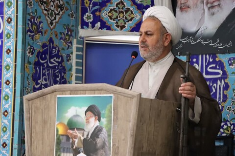 تصاویر/ آیین عبادی سیاسی نماز جمعه نوشین شهر