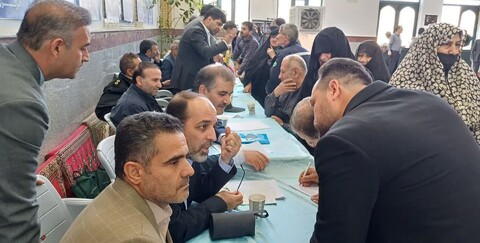 تصاویر /  برپایی میز خدمت در‌ نماز جمعه جورقان