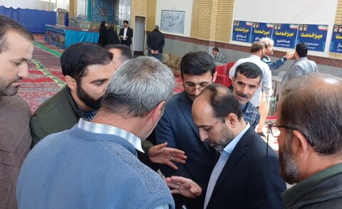 تصاویر /  برپایی میز خدمت در‌ نماز جمعه جورقان