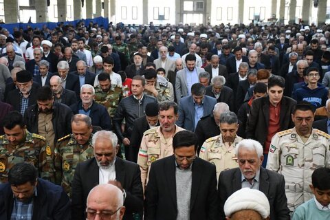 تصاویر/ آیین عبادی سیاسی نماز جمعه خوی