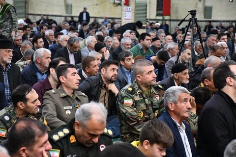 تصاویر/ آیین عبادی سیاسی نماز جمعه خوی