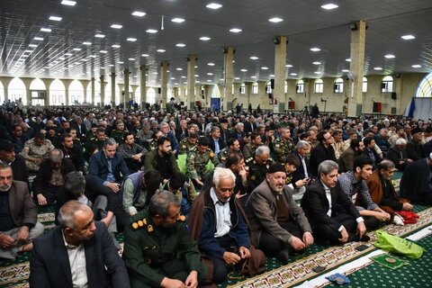 تصاویر/ آیین عبادی سیاسی نماز جمعه خوی