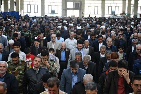 تصاویر/ آیین عبادی سیاسی نماز جمعه خوی