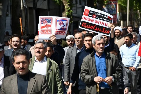 تصاویر/  راهپیمایی جمعه های خشم وحمایت از زنان و کودکان مظلوم غزه در خوی