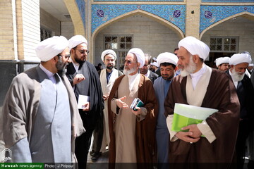 افتتاح قرارگاه جهادی تبلیغی فرهنگی حوزه علمیه تهران با حضور آیت الله اعرافی