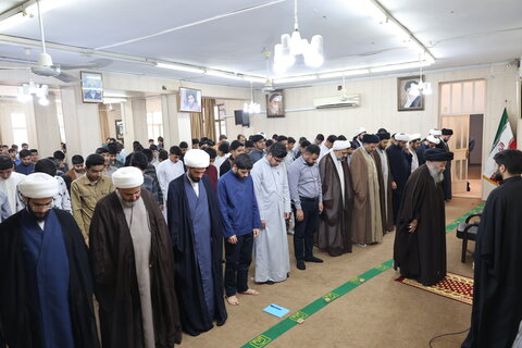 تصاویر/دیدار طلاب جدید الورود مدارس علمیه استان خوزستان با آیت‌ الله موسوی جزایری