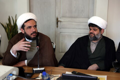 تصاویر/نشست رئیس مرکز فعالیت های دینی شهرداری تهران با آیت الله اعرفی