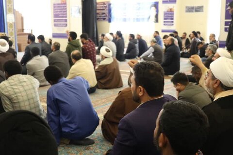 تصاویر/ اجتماع طلاب جهان اسلام در حمایت از مردم غزه جامعه المصطفی العالمیه خراسان