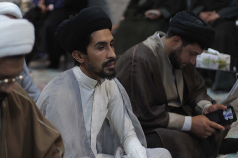 دیدار قائم مقام مدیر حوزه علمیه قم با اساتید و طلاب حوزه علمیه سفیران هدایت بیرجند