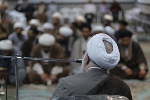 دیدار قائم مقام مدیر حوزه علمیه قم با اساتید و طلاب حوزه علمیه سفیران هدایت بیرجند