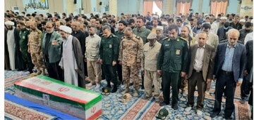 تشییع پیکر مطهر شهید مدافع امنیت در زابل+عکس