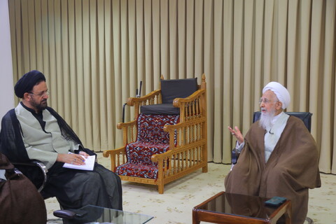 تصاویر /  دیدار نماینده ولی فقیه در امور حج و زیارت با آیت الله العظمی جوادی آملی