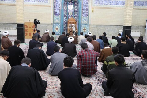 تصاویر/ جلسه اخلاق در حوزه علمیه بناب