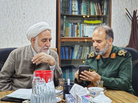 تصاویر/ دیدار سردار موحد با حجت‌الاسلام و المسلمین ملکی