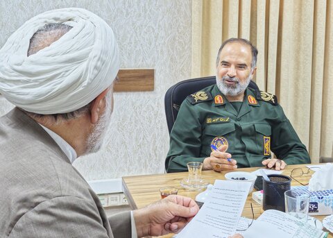 تصاویر/ دیدار سردار موحد با حجت‌الاسلام و المسلمین ملکی