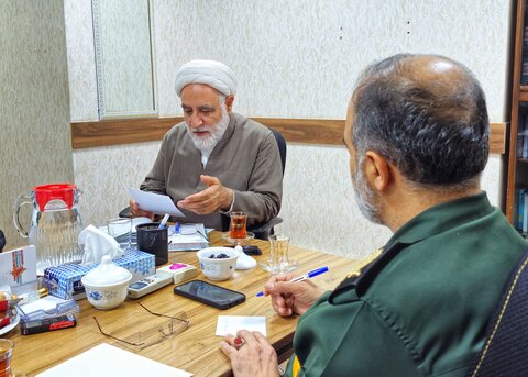 تصاویر/ دیدار سردار موحد با حجت‌الاسلام و المسلمین ملکی