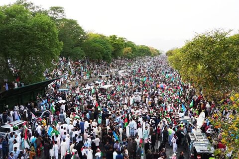 جماعت اسلامی کی جانب سے عظیم الشان غزہ مارچ