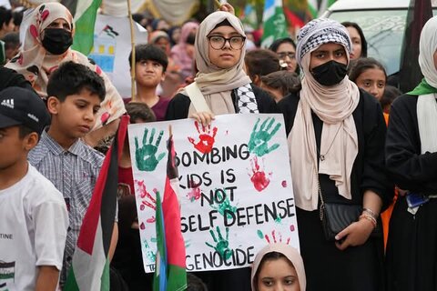 جماعت اسلامی کی جانب سے عظیم الشان غزہ مارچ