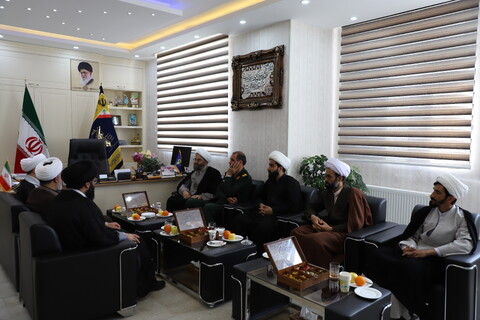 تصاویر/دیدار مدیران حوزوی استان با فرمانده جدید سپاه بیت المقدس کردستان