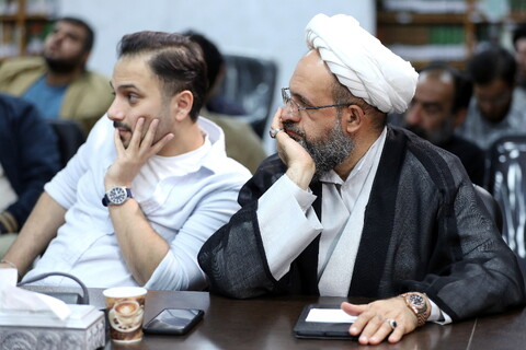 تصاویر/ نشست صمیمی مرکز رسانه و فضای مجازی حوزه با عوامل سریال مرهم
