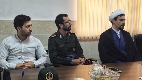 تصاویر/ دیدار مسئول سازمان بسیج طلاب با مسئول‌ بسیج اساتید حوزه علمیه