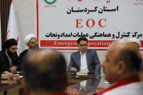 تصاویر/نشست هم اندیشی کانونهای طلاب هلال احمر در مدارس علمیه