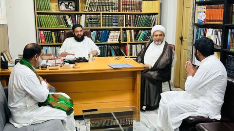 اصغریہ آرگنائیزیشن پاکستان کے مرکزی صدر کی علامہ افتخار نقوی اور علامہ عارف واحدی سے ملاقات