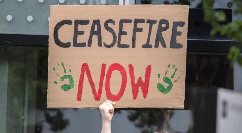 راهپیمایی گسترده  در رتردام هلند در حمایت از غزه