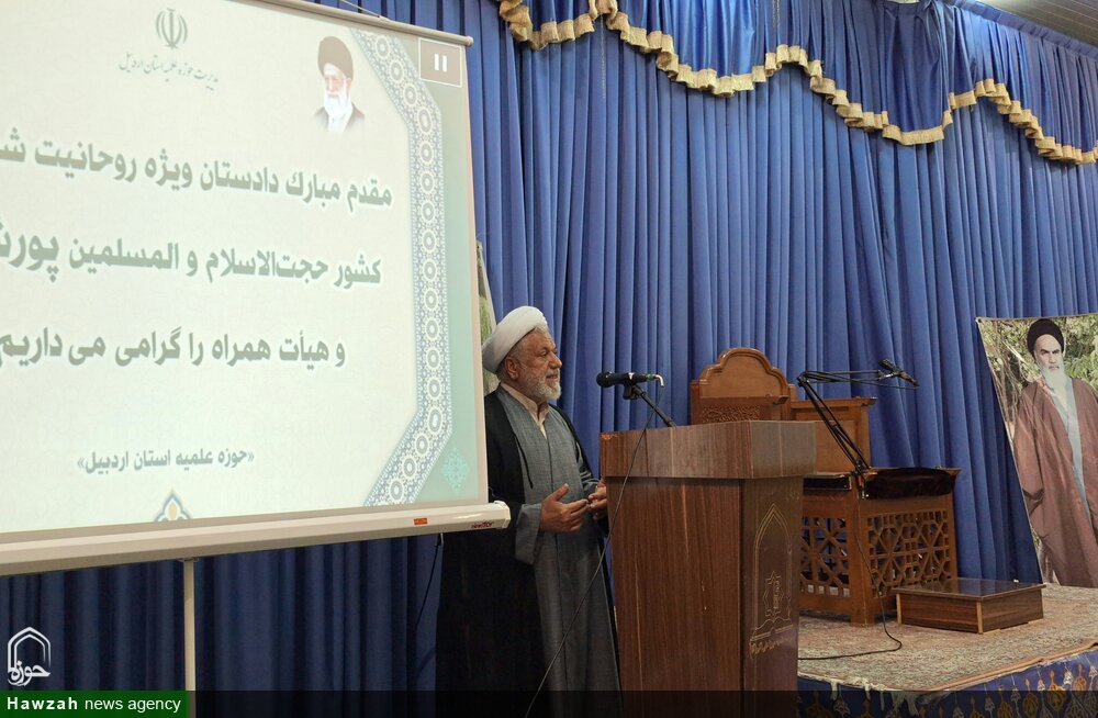 دیدار دادستان دادسرای ویژه روحانیت شمالغرب کشور با طلاب اردبیل