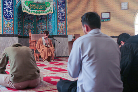 تصاویر/برگزاری درس اخلاق آیت الله موسوی اصفهانی در مدرسه علمیه زنگنه همدان