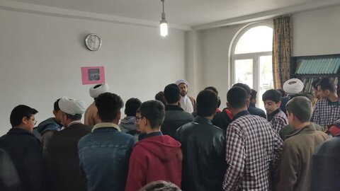 تصاویر/ بازید دانش آموزان مدرسه شاهد سلماس از مدرسه علمیه امام سلماس
