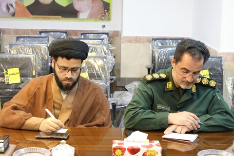 نشست مشترک مسئولین حوزه علمیه و سپاه الغدیر استان یزد