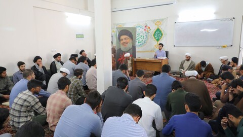 مراسم تکریم و معارفه فرمانده پایگاه مقاومت بسیج مدرسه علمیه مصلی یزد